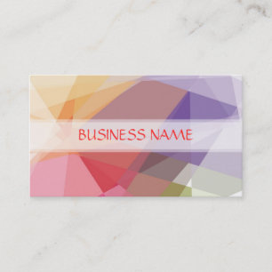 Mosaic Abstract Art Modern Geometric Pattern 3 Business Card