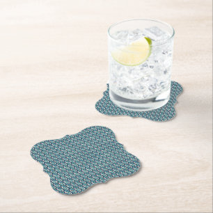 Mosaic Abstract Geometric Pattern Design 1321 Paper Coaster