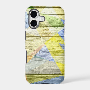 Mosaic Abstract Pastel Wood