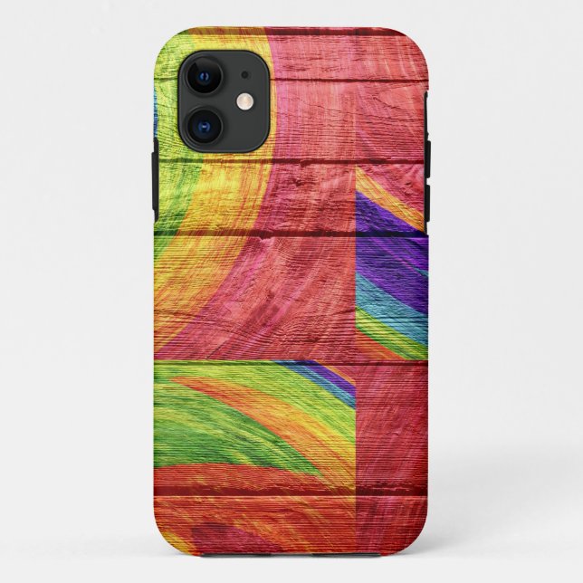 Mosaic Abstract Pastel Wood #3 Case-Mate iPhone Case (Back)