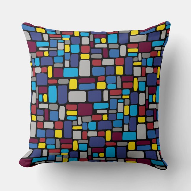 Mosaic Abstract Pattern 050721 v2 Cushion (Front)