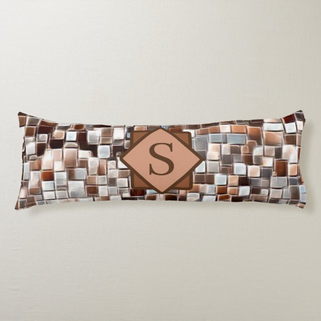 Mosaic Art / Monogram / Body Cushion (Front)