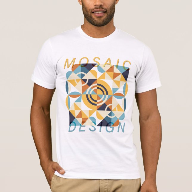 Mosaic Art Pattern T-Shirt (Front)