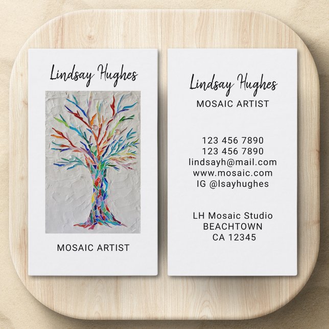 Mosaic Artist Business Business Card (Creator Uploaded)