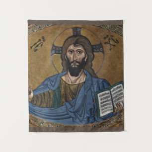 Mosaic at Monreale Cathedral, Palermo, Sicily Tapestry