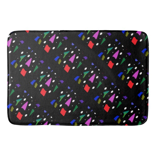 Mosaic bits and pieces pattern art          bath mat (Front)
