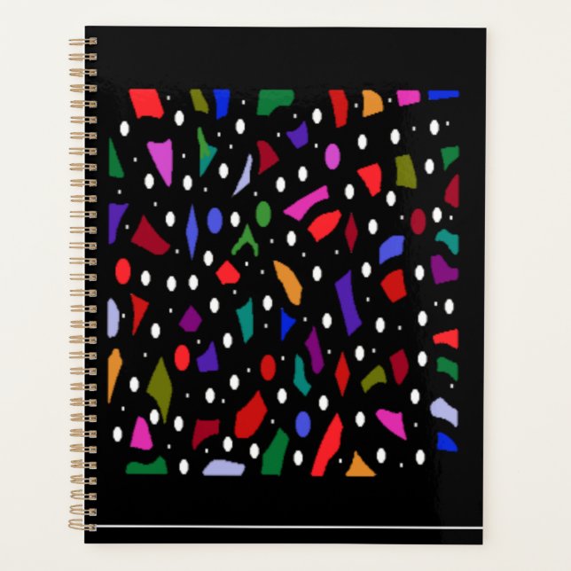 Mosaic bits and pieces pattern art  planner (Front)