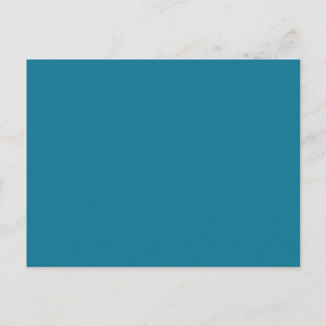 Mosaic Blue Solid Color Postcard (Front)