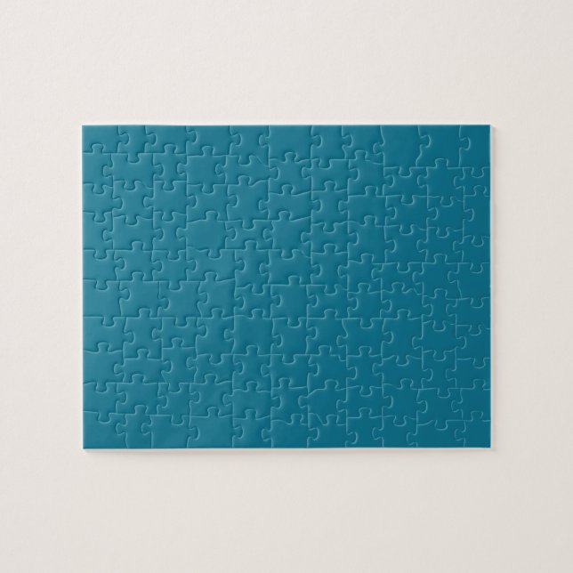 Mosaic Blue Solid Colour Jigsaw Puzzle (Horizontal)