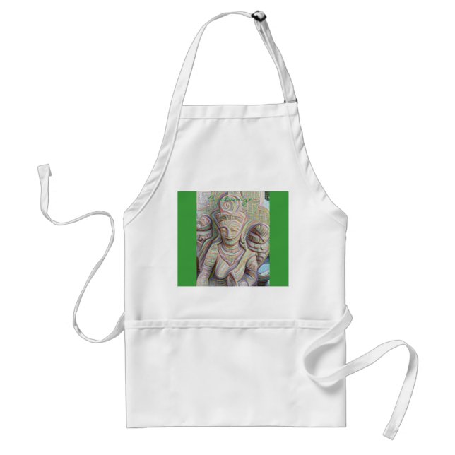 Mosaic  buddha statue standard apron (Front)