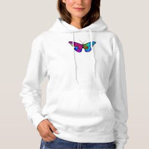 Mosaic butterflay stained glass style     hoodie