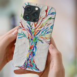 Mosaic iPhone 13 Pro Case<br><div class="desc">This unique phone case features a mosaic tree in rainbow colours on a pale grey background.
Because we create our own artwork you won't find this exact image from other designers.
Original Mosaic © Michele Davies</div>