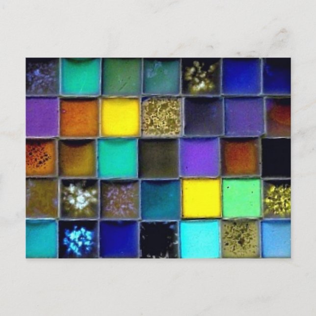 Mosaic Ceramic Tile Blank Postcard | Customise (Front)