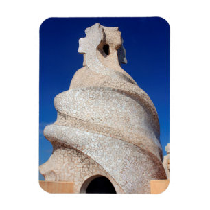 Mosaic chimney magnet