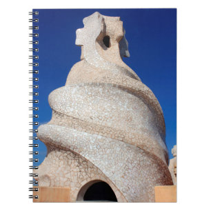 Mosaic chimney spiral notebook