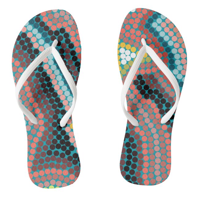 Mosaic Circles Jandals (Footbed)
