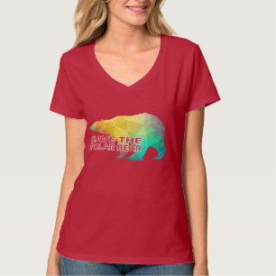 MOSAIC COLOR POLAR BEAR(SAVE THE POLAR BEAR) T-Shirt