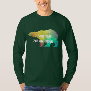 MOSAIC COLOR POLAR BEAR(SAVE THE POLAR BEAR) T-Shirt