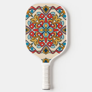 mosaic colore, Mandala-Pattern Pickleball Paddle