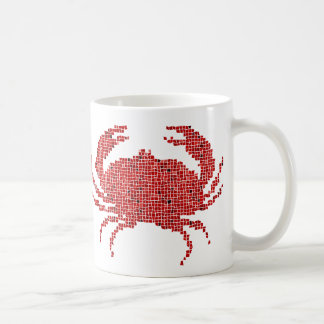 Mosaic Crab Coffee Mug