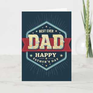Mosaic Dad Best Ever Card