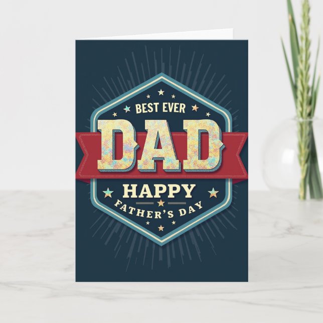 Mosaic Dad Best Ever Card (Front)