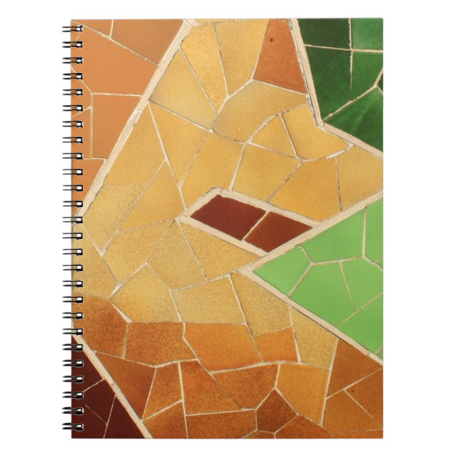 Mosaic decoration spiral notebook (Front)