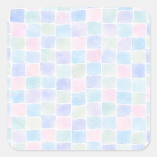 Mosaic design square sticker
