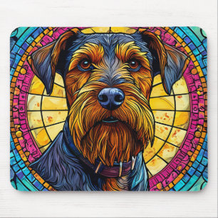 🐶 Mosaic Dog Desk Decor Cute Pet Lover Aesthetic  Mouse Pad