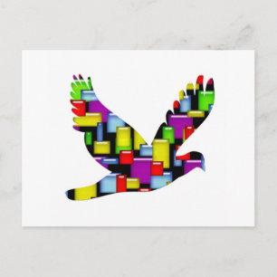 mosaic dove postcard