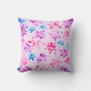 "Mosaic Dreams" Artistic Floral Abstract Cushion