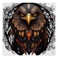Mosaic Eagle Portrait