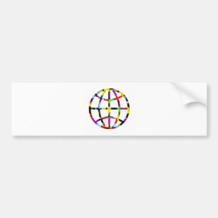 mosaic earth bumper sticker