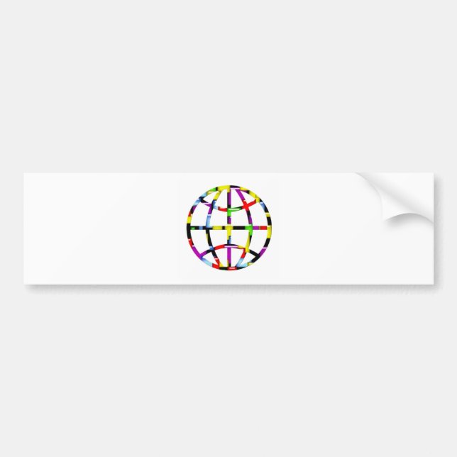 mosaic earth bumper sticker (Front)