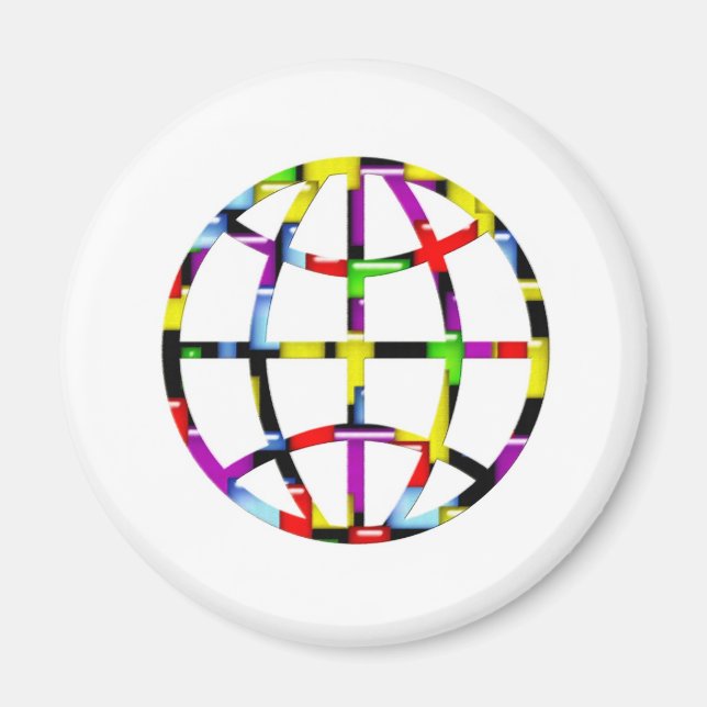 mosaic earth magnet (Front)