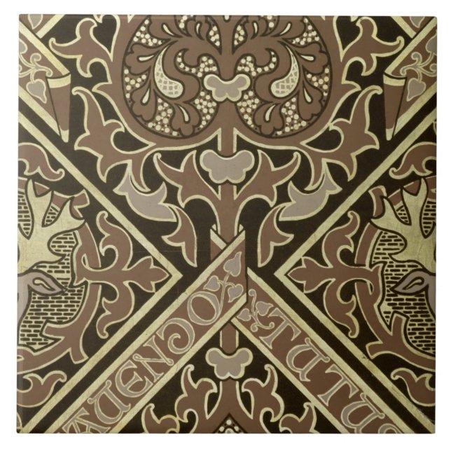 Mosaic ecclesiastical wallpaper design tile (Front)