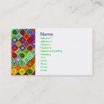 Mosaic Fine Fractal Art Business Card<br><div class="desc">Cool modern mosaic abstract fractal by Vicky Brago-Mitchell. Artistic creative unique original digital nature pattern computer-generated fine art.</div>