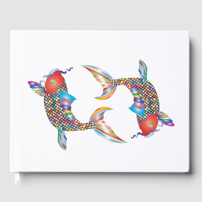 Mosaic Fish  Guest Book (Front)