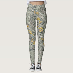 mosaic fish leggings