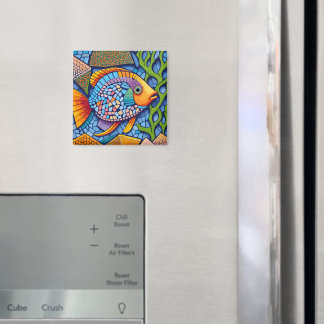 mosaic fish magnet