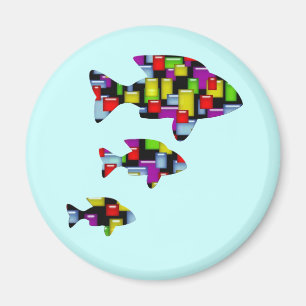mosaic fish magnet