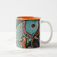 Mosaic Fish Tile Art Ceramic Colourful Decorative