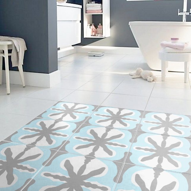 mosaic floor Ceramic Tile (grey-blue) (Creator Uploaded)