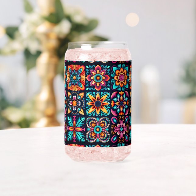 Mosaic Floral mix Can Glass (Insitu (Wedding))