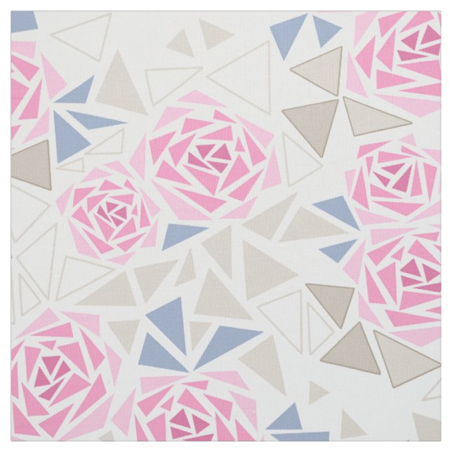 Mosaic, flowers fabric (Swatch)