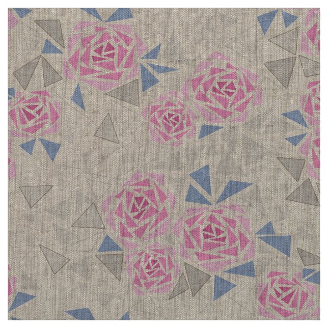 Mosaic, flowers fabric (Swatch)