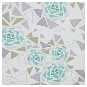 Mosaic, flowers fabric