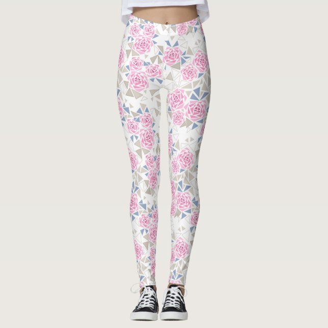 Mosaic, flowers leggings (Front)