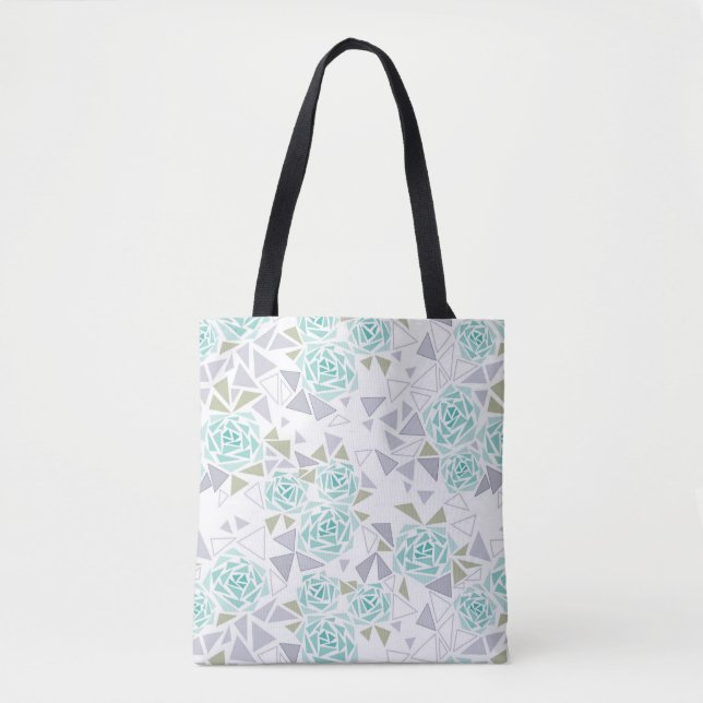 Mosaic, flowers tote bag (Front)