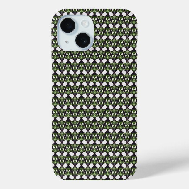 Mosaic Geometric Botanical Abstract Pattern 1318 Case-Mate iPhone Case (Back)